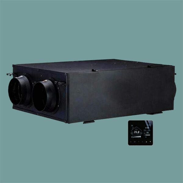 Household and commercial ceiling installation with ERV  (medium low airflow)