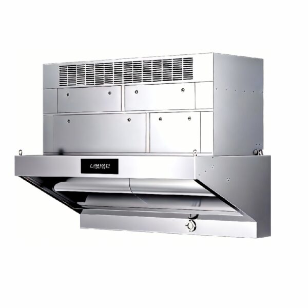 Smoke-free in-pipe circulation purification range hood